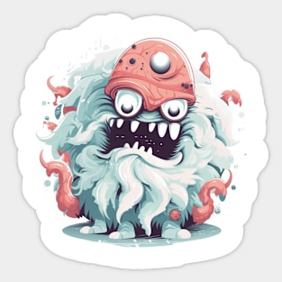 creepy funny monster Sticker